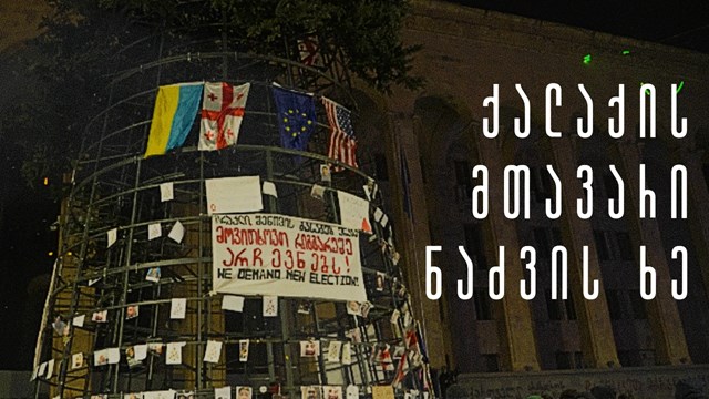 8 დეკემბერი ნაძვის ხე თბილისი პროტესტი აქცია პოლიცია სპეცრაზმი