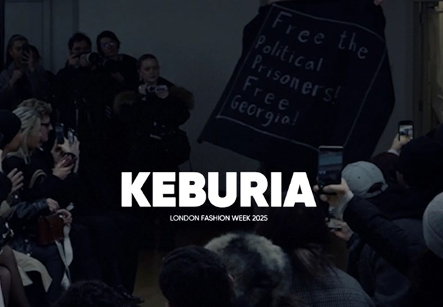 გიორგი ქებურიას დებიუტი ლონდონის მოდის კვირეულზე