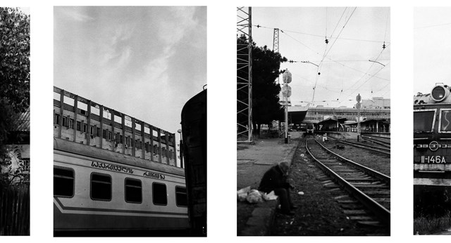 მატარებლები სადგური ლიანდაგები მიტოვებული ექო ირაკლი ბერბერაშვილის ფოტოპროექტი